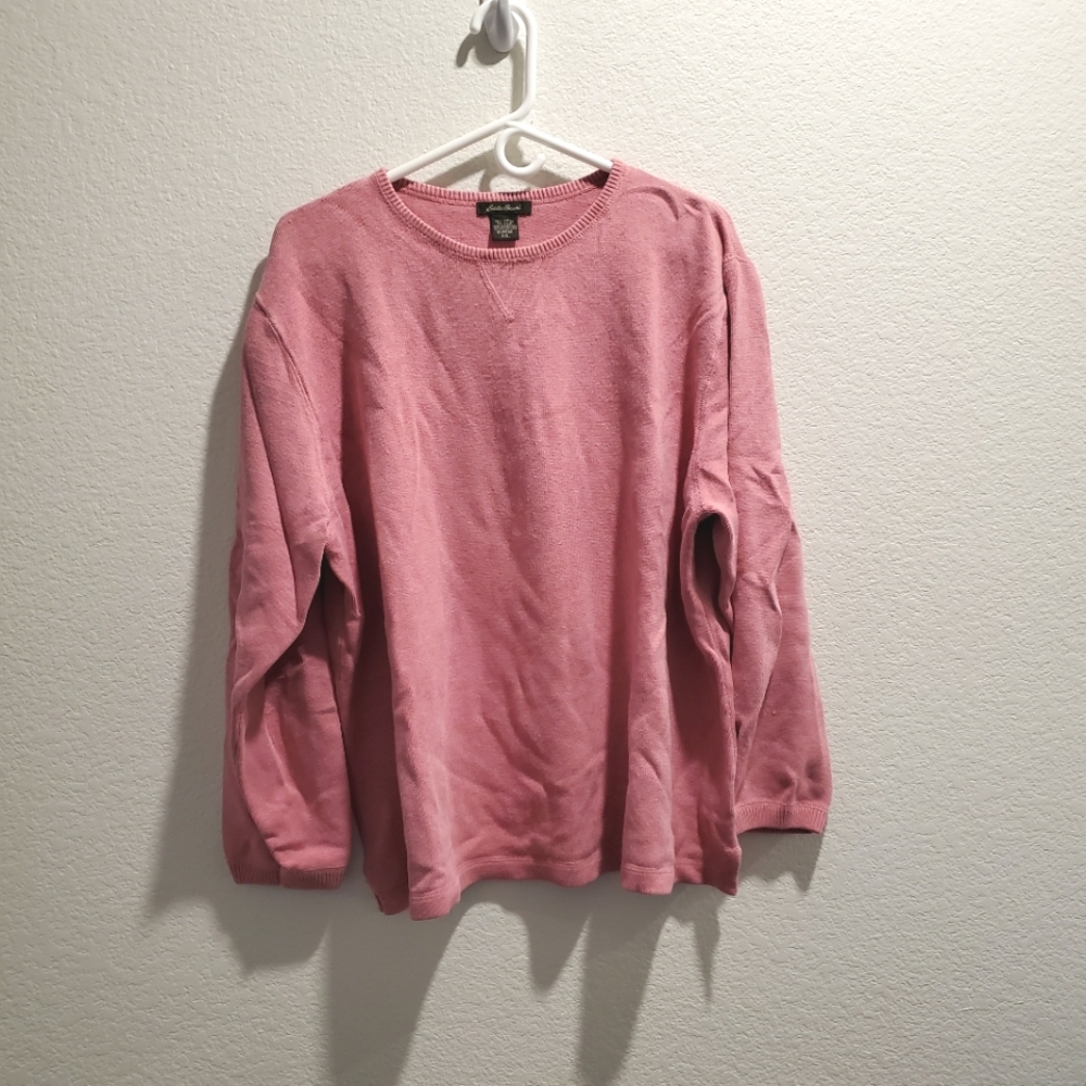 Eddie Bauer Pink Pull Over Sweater